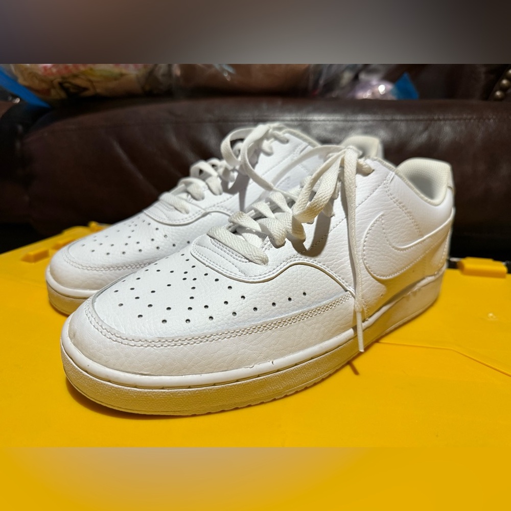 Nike White Leather